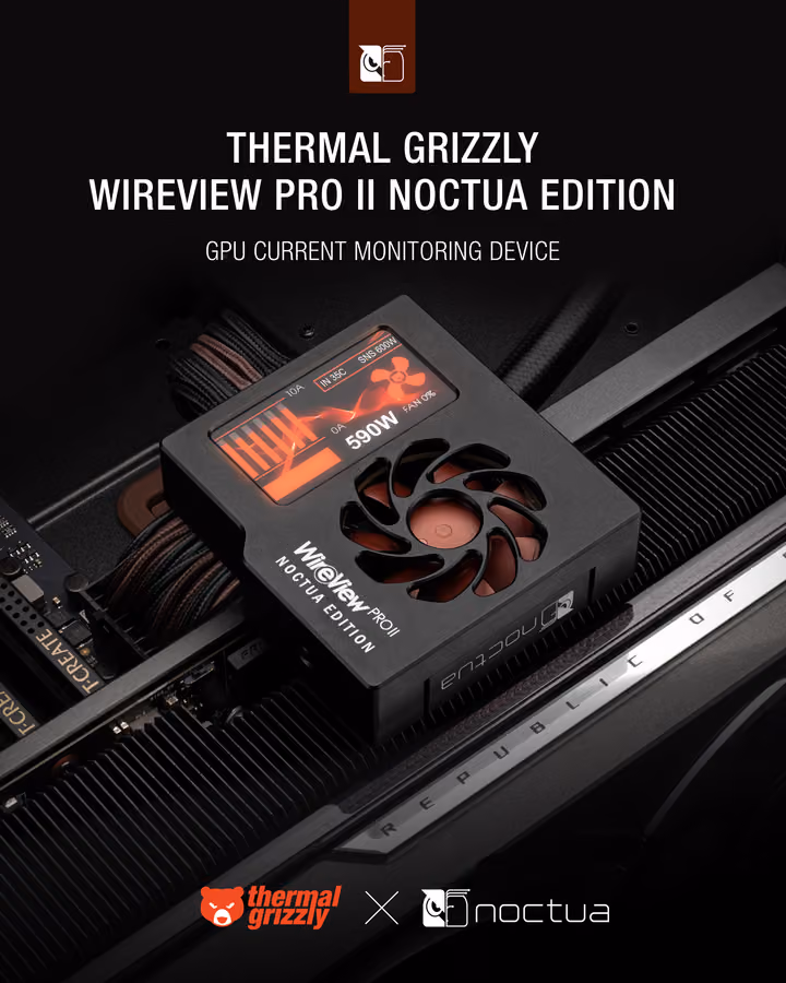 thermal grizzly wireview pro II noctua edition launch photo